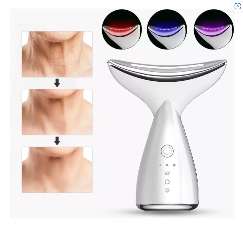 MASAJEADOR FACIAL ANTIARRUGA CON LUZ LED