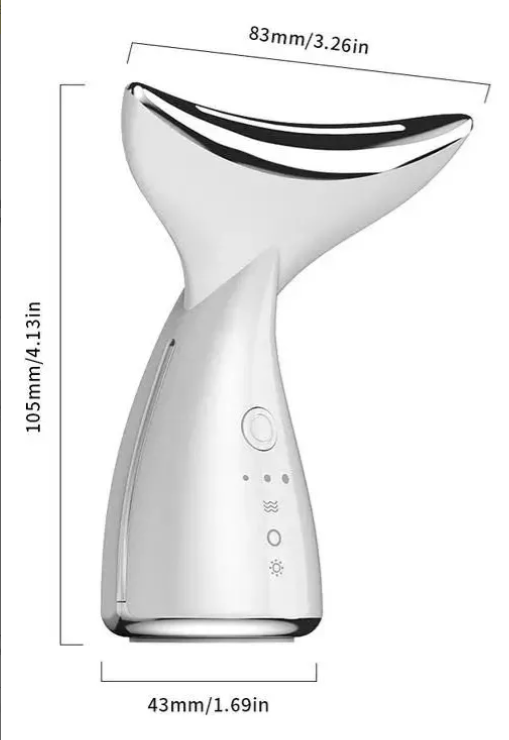 MASAJEADOR FACIAL ANTIARRUGA CON LUZ LED