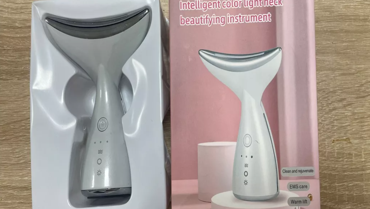 MASAJEADOR FACIAL ANTIARRUGA CON LUZ LED