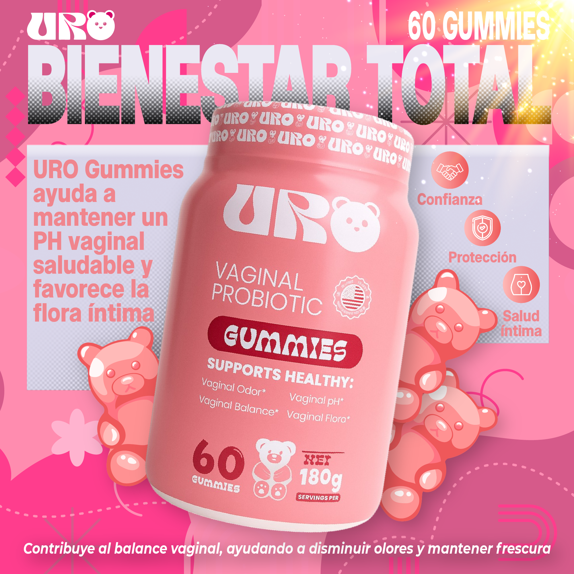 URO Gomitas Envase de 60 Gomitas