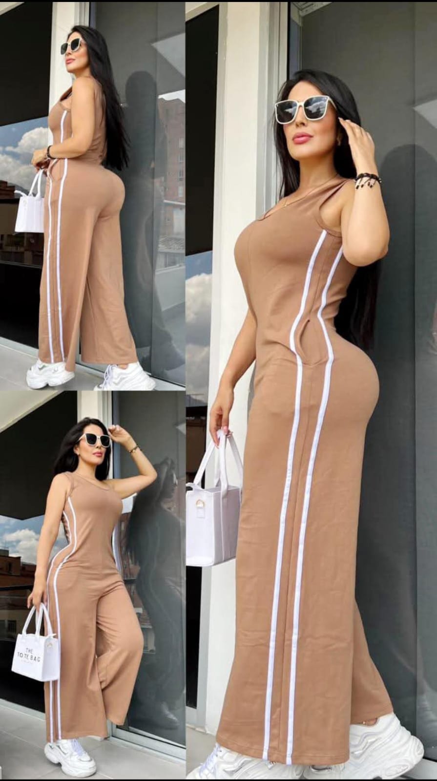 Enterizo burda lineas dama