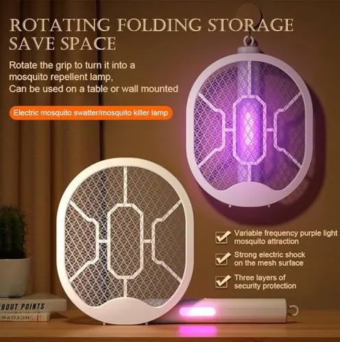 Raqueta Mata Mosquitos Zancudos