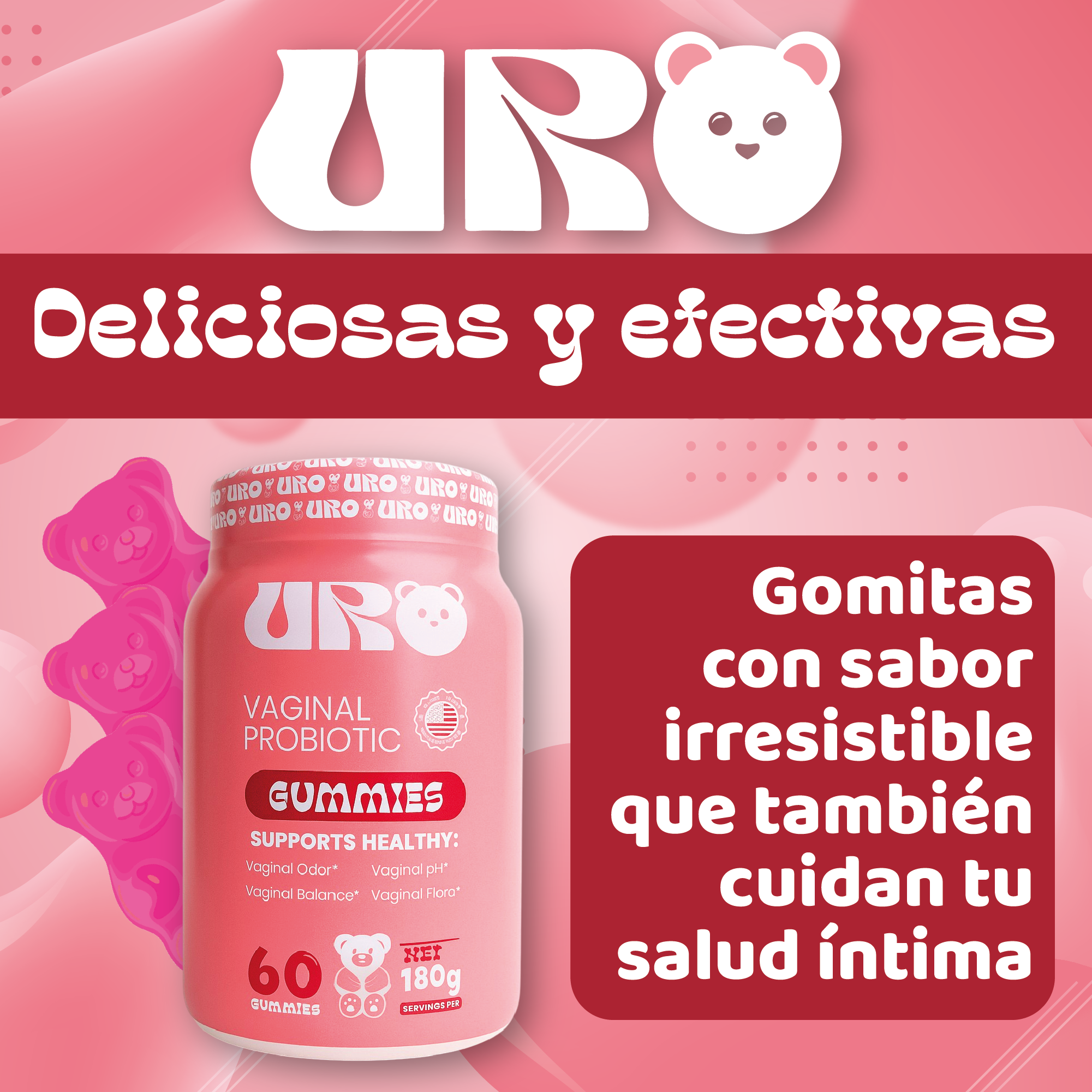 URO Gomitas Envase de 60 Gomitas