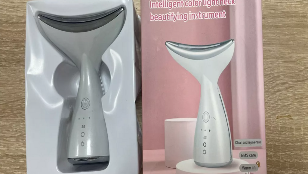 MASAJEADOR FACIAL ANTIARRUGA CON LUZ LED