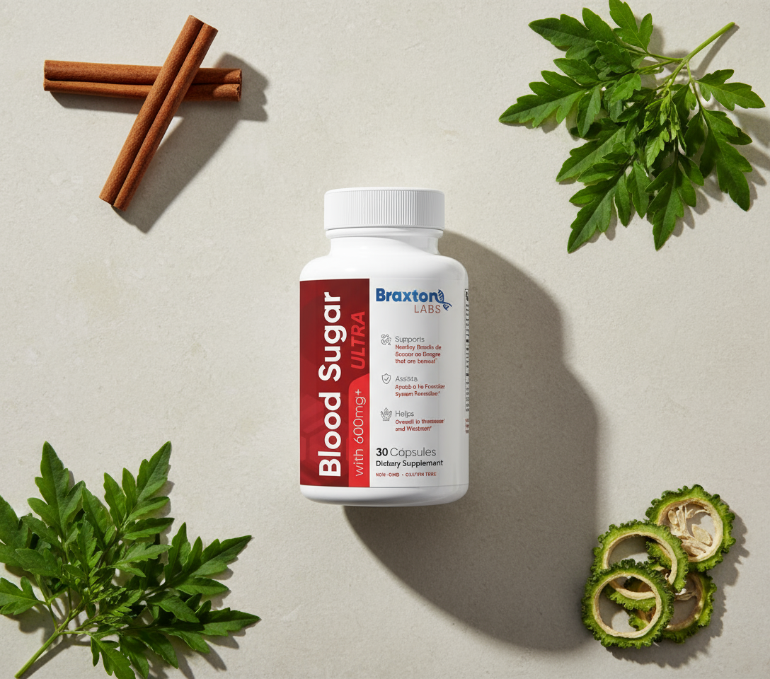 Blood Sugar Ultra 30 Cápsulas - Flat Lay Natural
