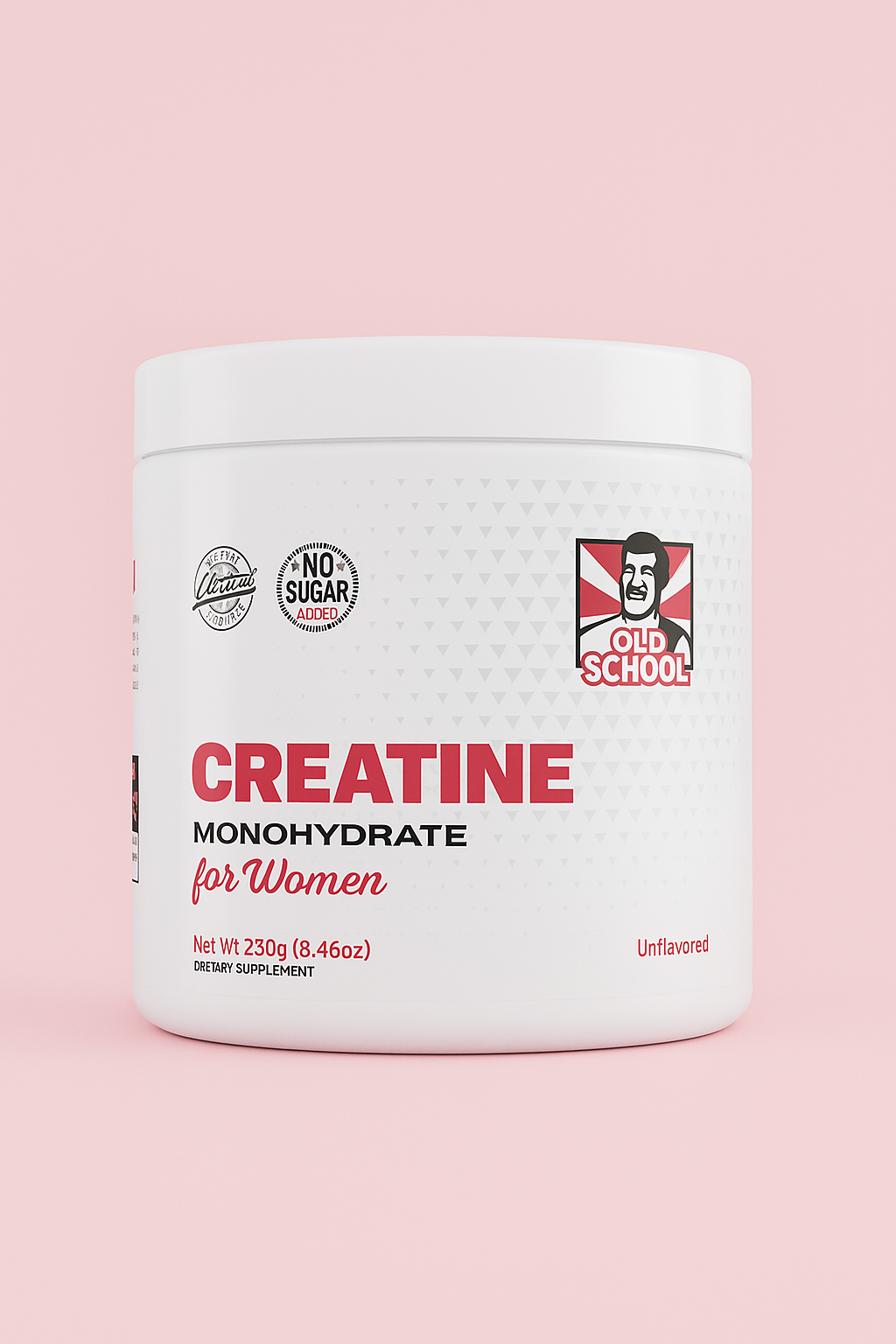 Creatina para Mulheres com Fundo Rosa