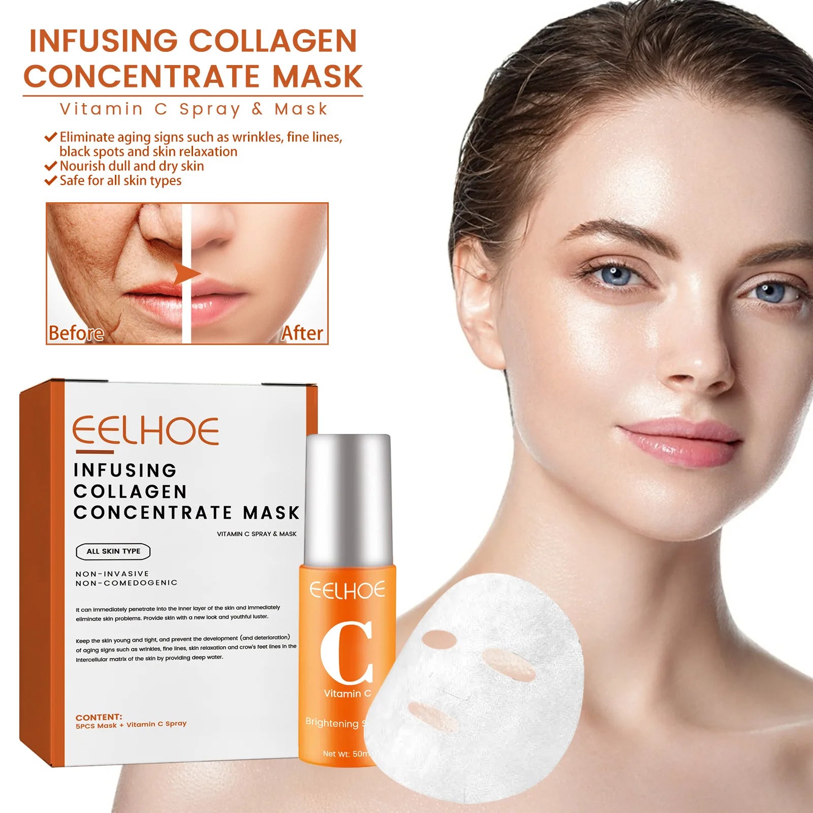 Colageno Mascarilla Vitamina C Concentra
